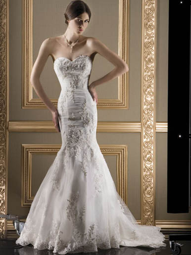 Orifashion Handmadestrapless wedding dress / gown 241
