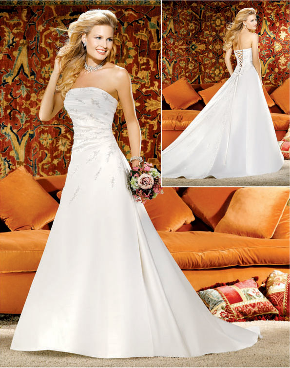 Orifashion Handmadestrapless wedding dress / gown 266