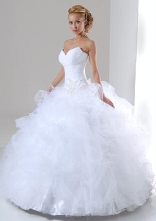 Orifashion HandmadeRomantic Sexy Silk Tulle Bridal Gown SW030