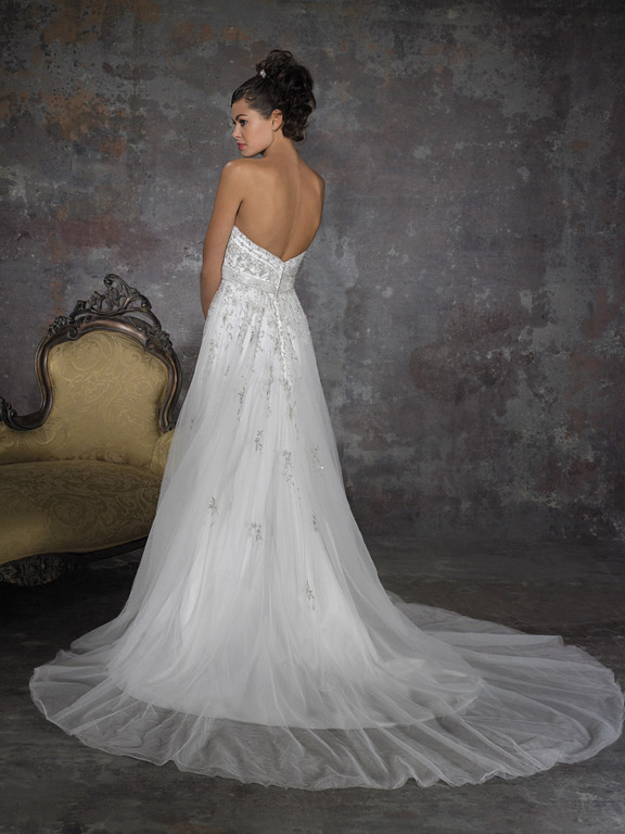 Handmade Romantic and Luscious Empire Wedding Dress AL142